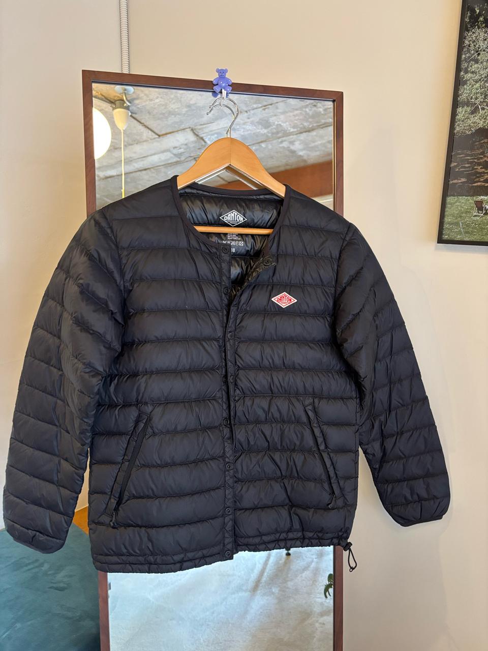DANTON 블랙 경량 다운 패딩 자켓(38)