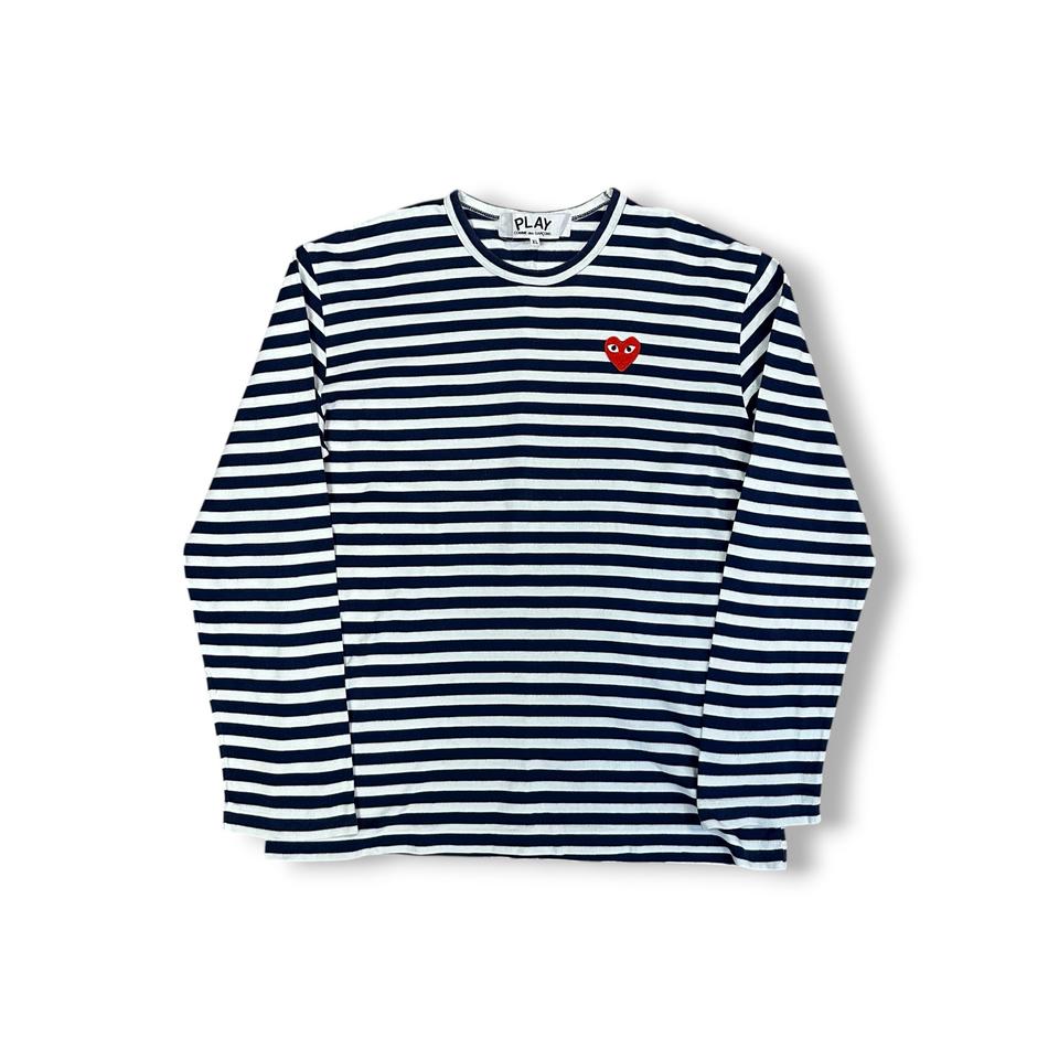 꼼데가르송 스트라이프 긴팔티