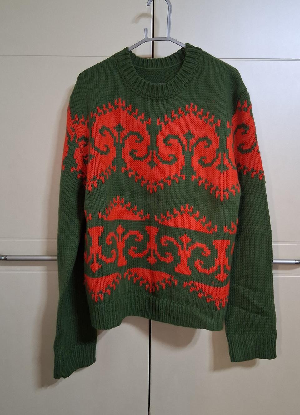 노르딕 패턴 니트 스웨터