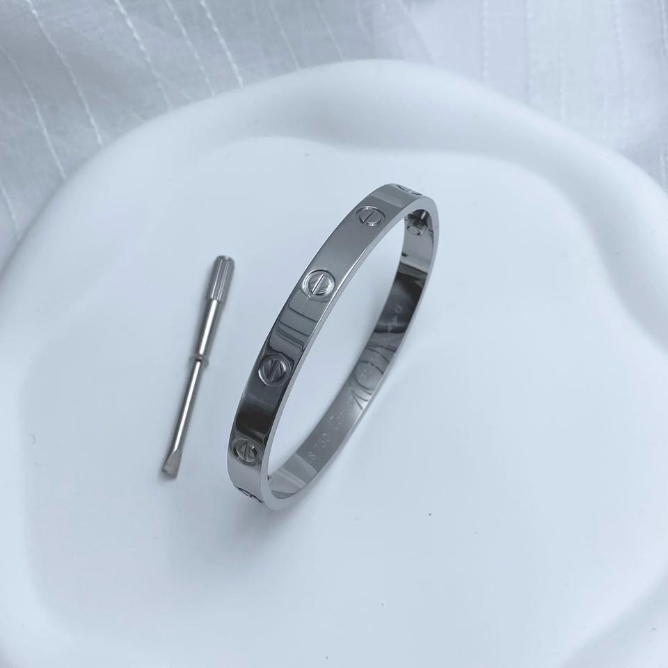 까르띠에 러브 브레이슬릿 실버 18호