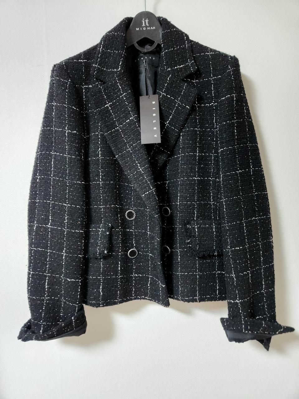 새상품 시슬리 트위드 자켓ㅡ55~66가능
