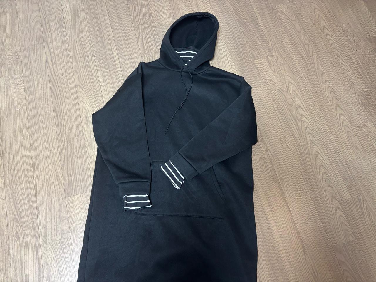 새옷같은 상태 기모 롱 후드 원피스 프리