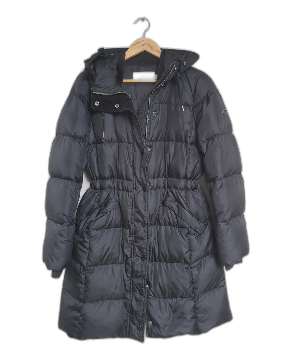 코치 블랙 여성 경량롱패딩. M