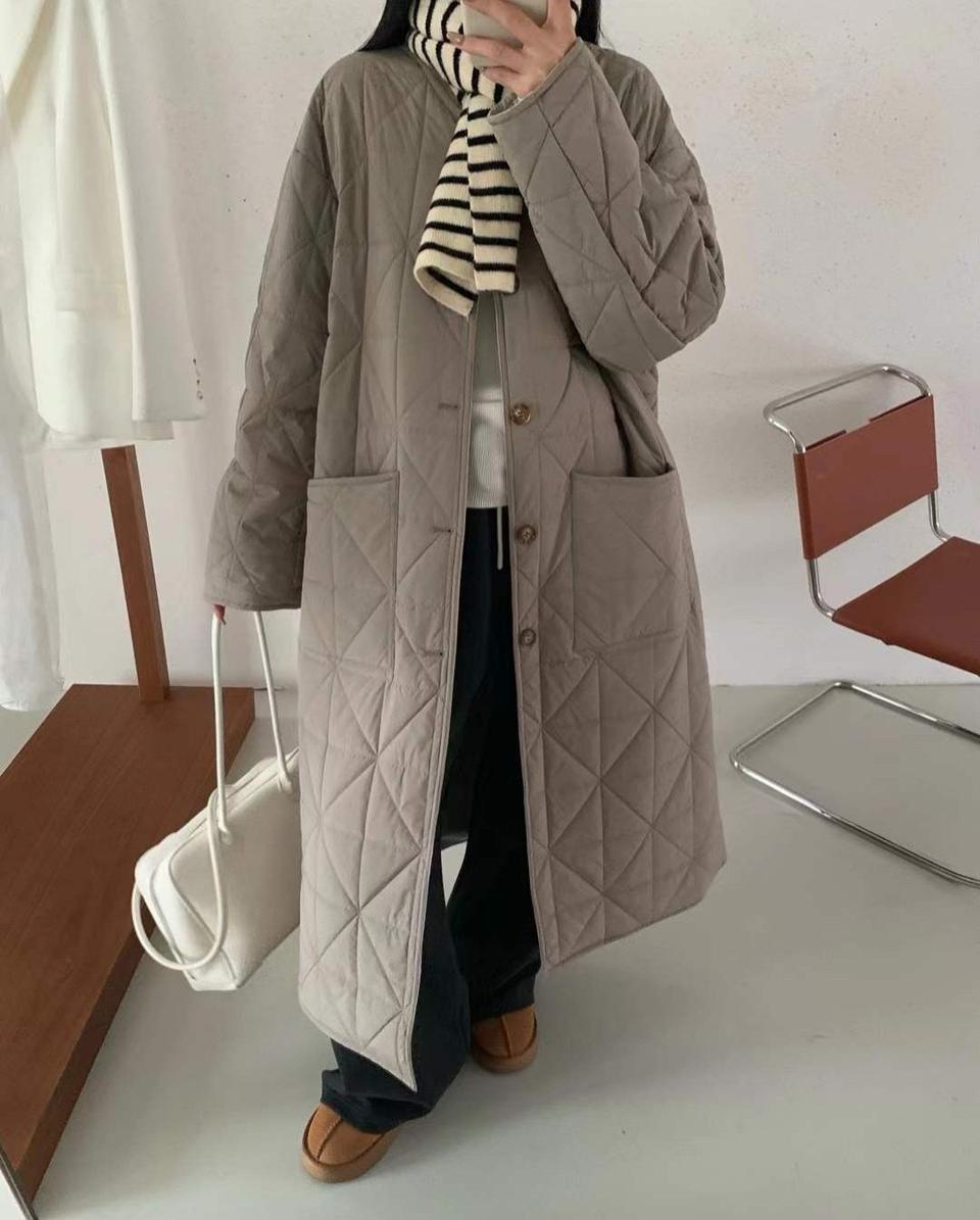 새상품)양면세미코트패딩