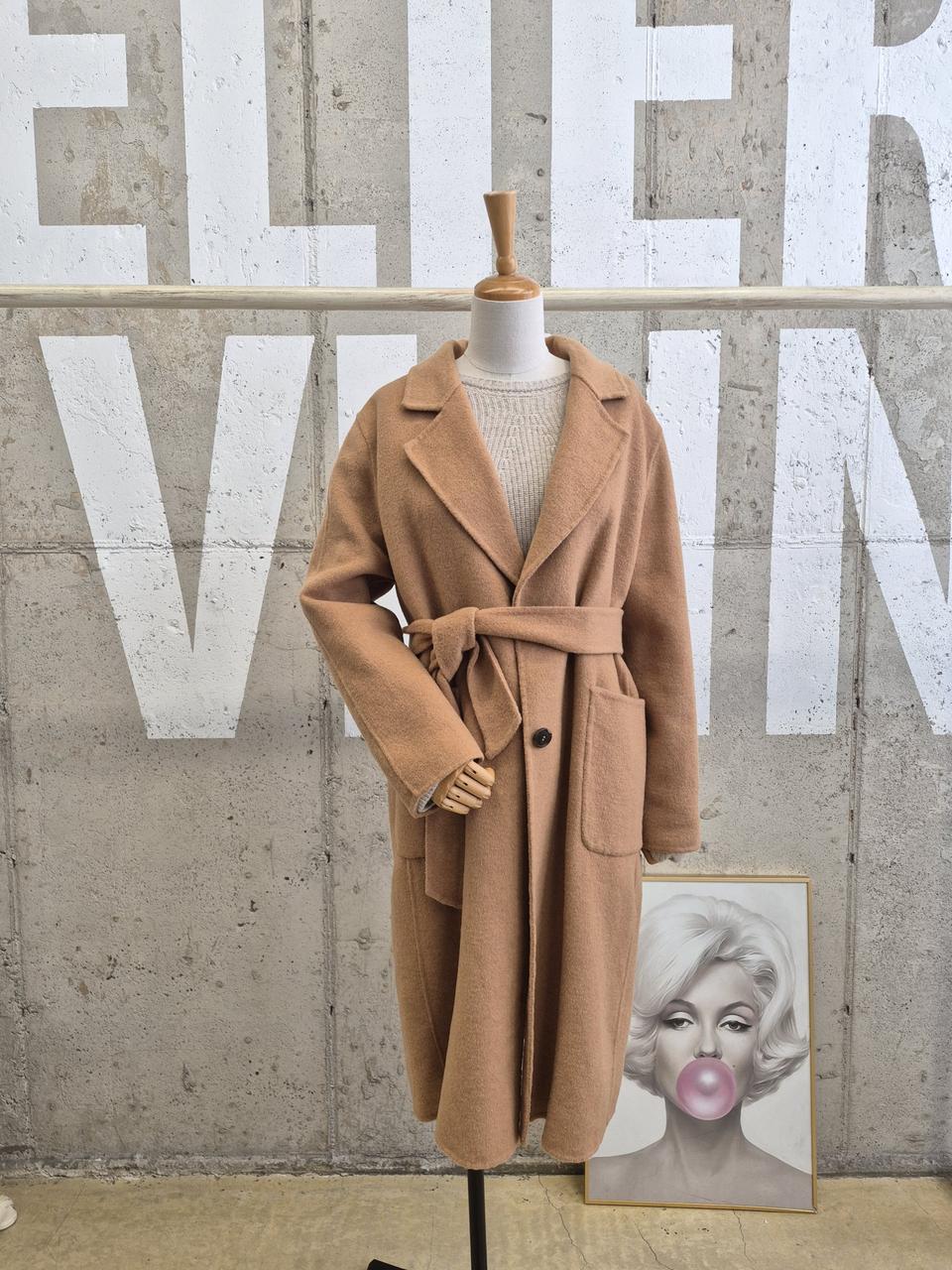 TNGTW 다운속지 핸드메이드 롱코트