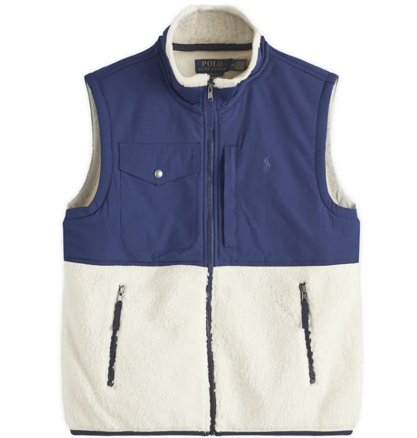 폴로 하이브리드 후리스 베스트 / 크림 / M