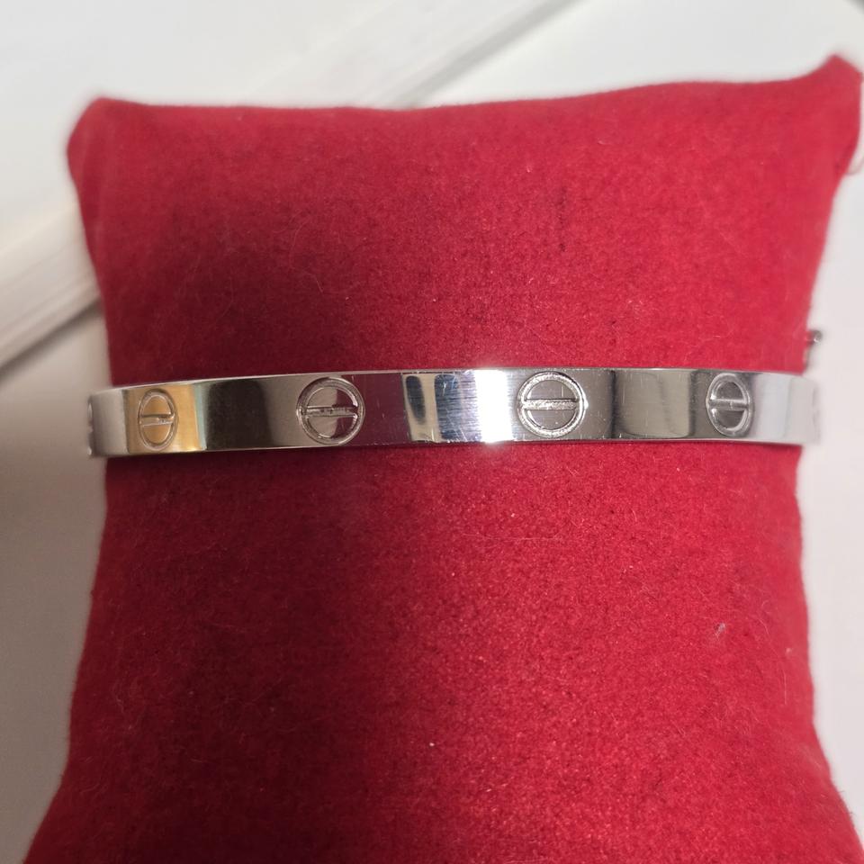 18k화이트골드 뱅글팔찌