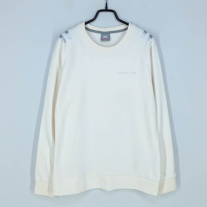 콜핑 여 미니로고 안감기모 맨투맨 연베이지95 (HU29219)