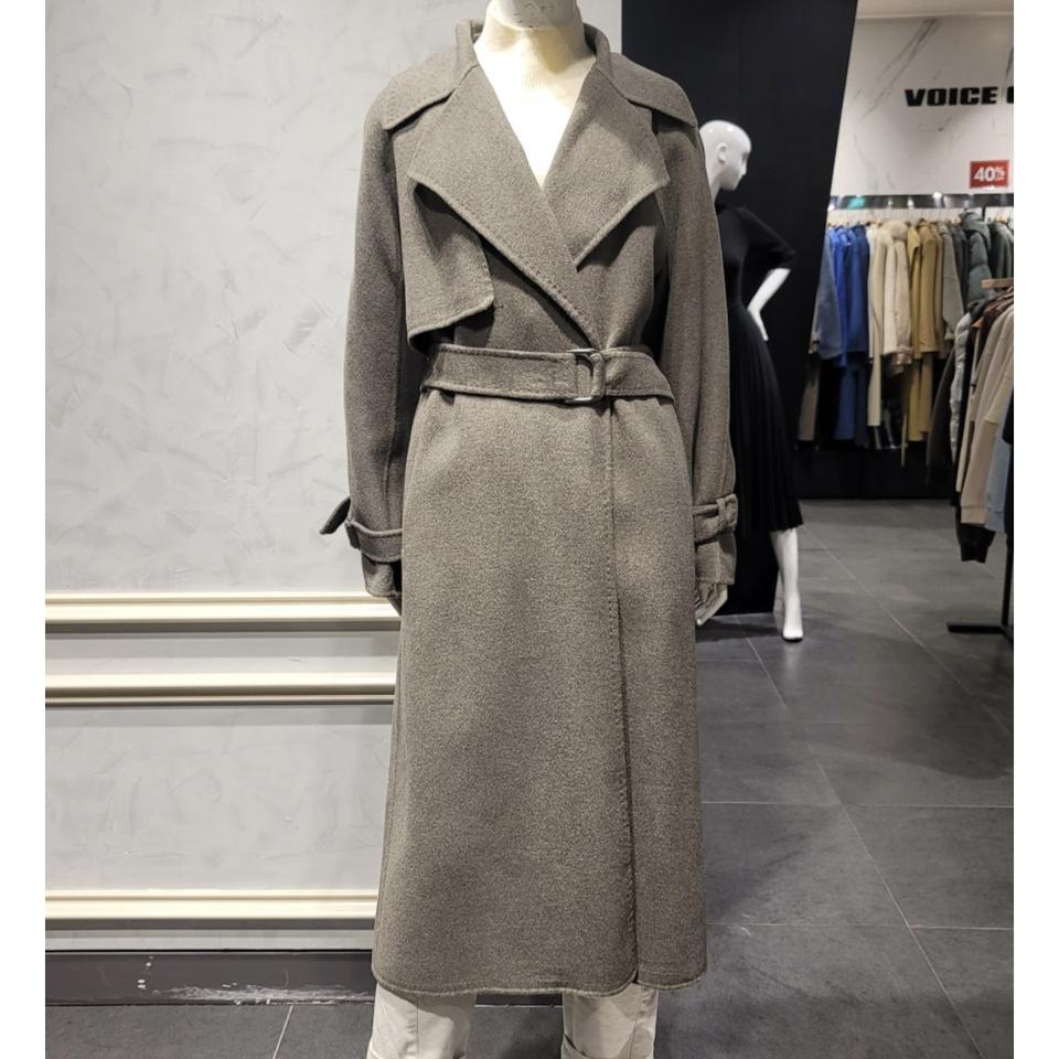 VOV 울 블랜드 트렌치스타일 롱코트