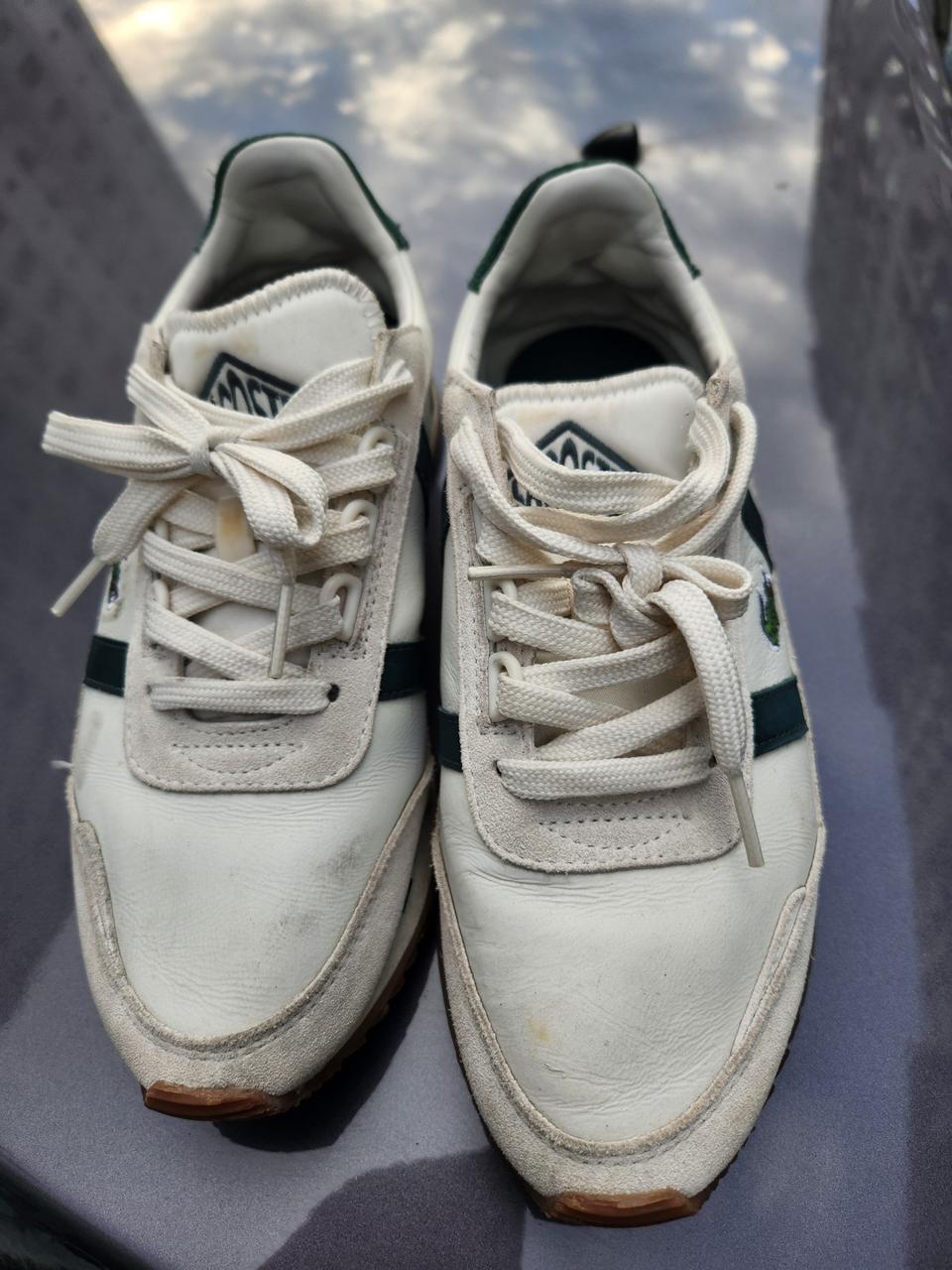 라코스테 여성용 가죽 스니커즈 230mm 판매합니다