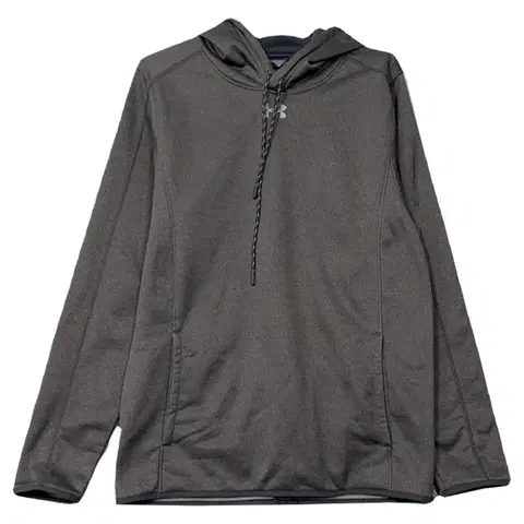 [언더아머] 그레이 로고 기능성 후드티 SM/P/CH