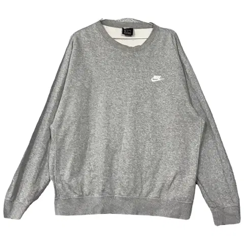 [나이키] 라이트 그레이 로고 맨투맨 XL