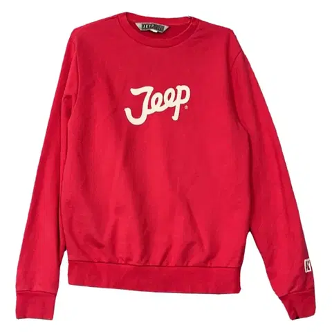 [지프] 프린팅 레드 맨투맨 L