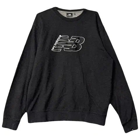 [뉴발란스] 프린팅 그레이 맨투맨 XXL