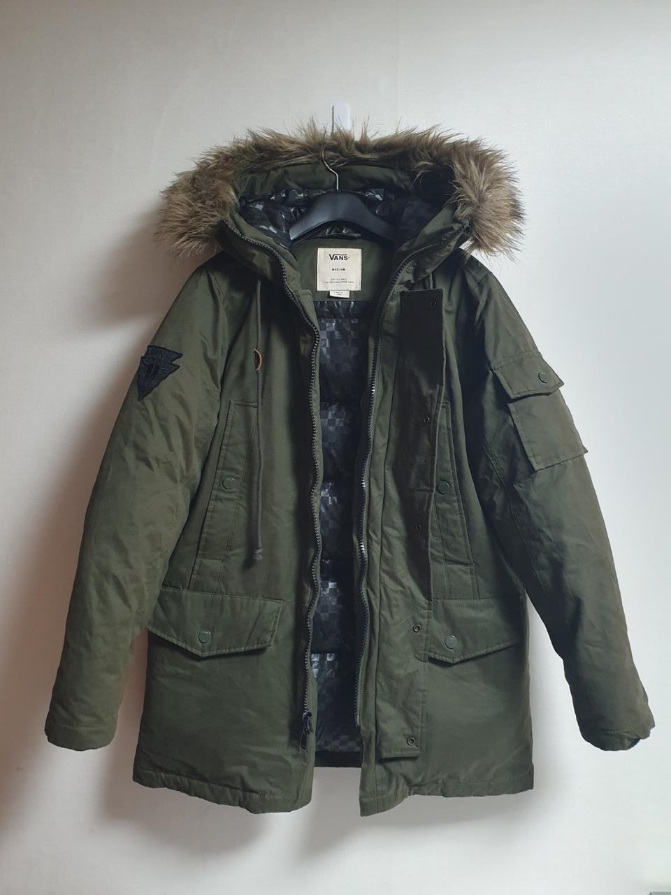 택포 반스 패딩 덕다운 카키 헤비덕다운 M