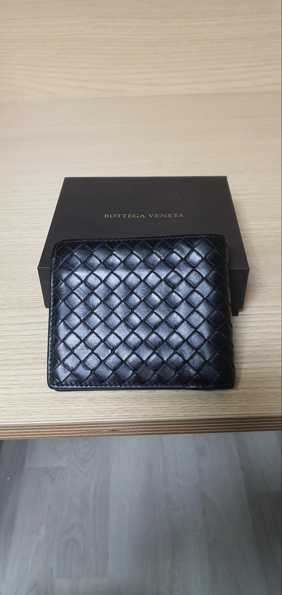 보테가베네타 반지갑/지갑 블랙 정품A급(감정O)