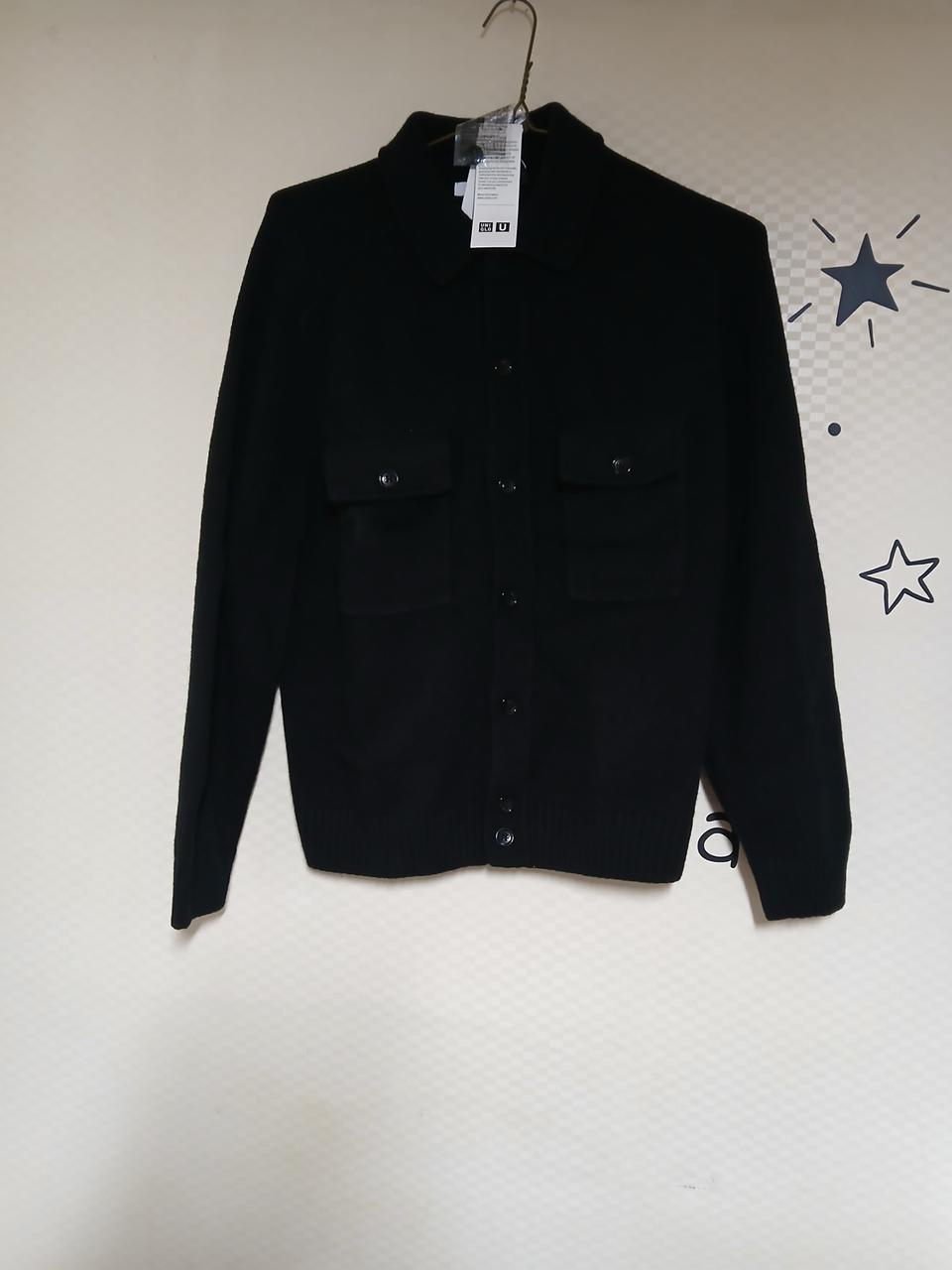 유니클로 블랙 가디건(새상품)ㅡ택있음