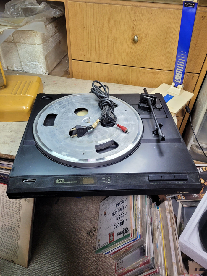 부품용 인켈 PS-1370 턴테이블/바디만