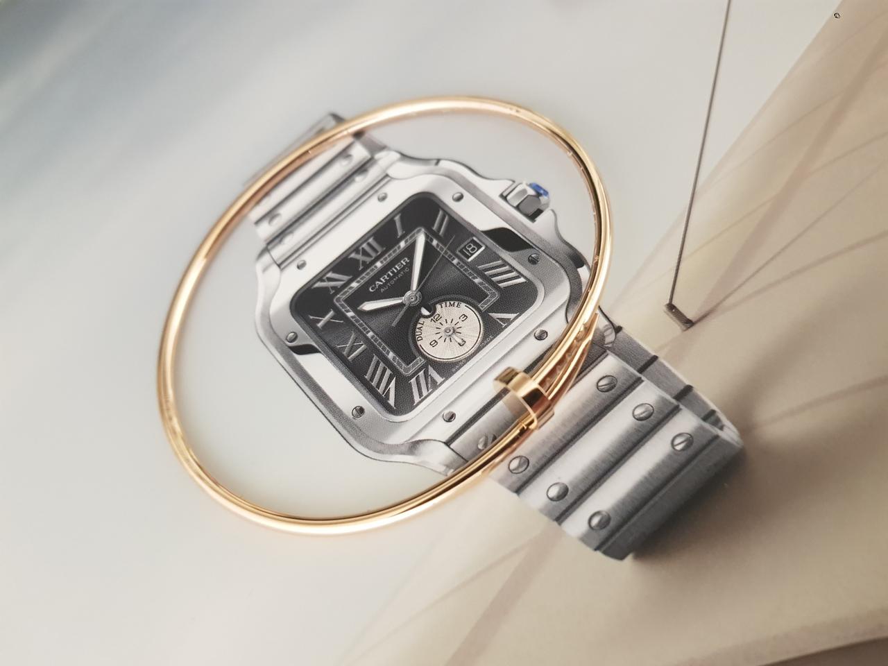 18k 트렌디 할로우 텐션 뱅글 팔찌