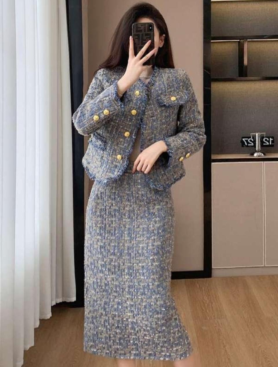 (새상품) 럭셔리 트위드 투피스 셋업