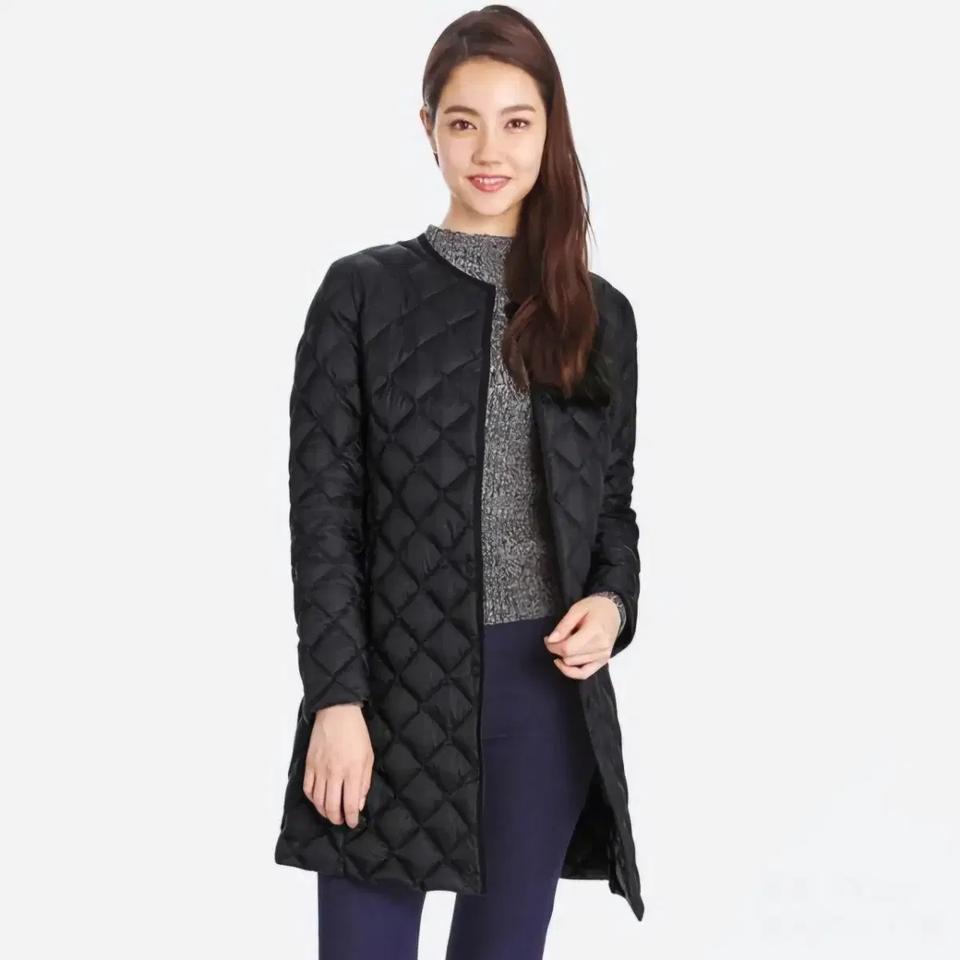 L) 유니클로 울트라 라이트 다운 릴렉스 코트