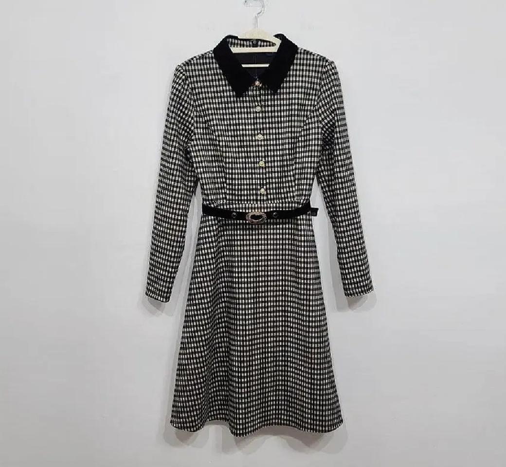 실착2회.샤틴 원피스 66사이즈