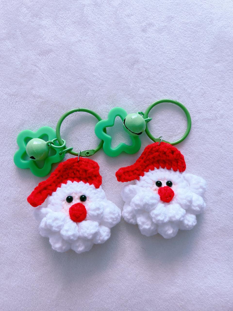 산타클로스 할아바지 뜨개 키링 가방고리