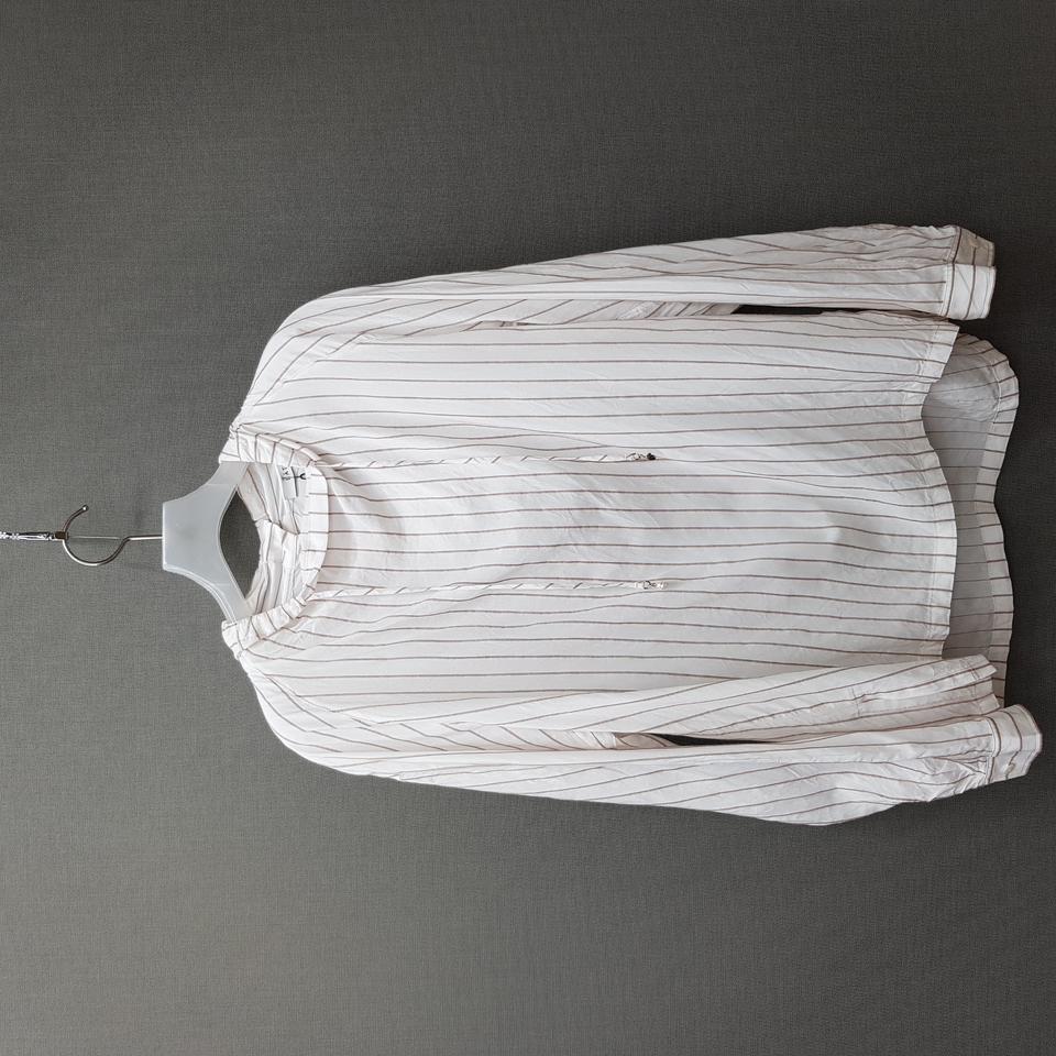 한섬 래트 2024 스트라이프 스트링 블라우스 S사이즈(택달린새제품)