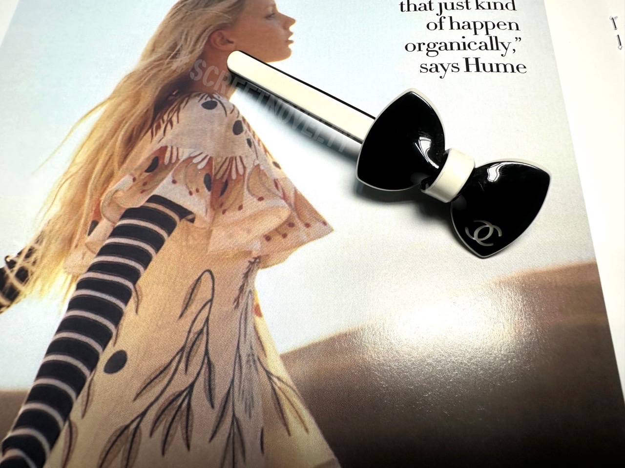 샤넬 리본 핸드메이드 헤어핀