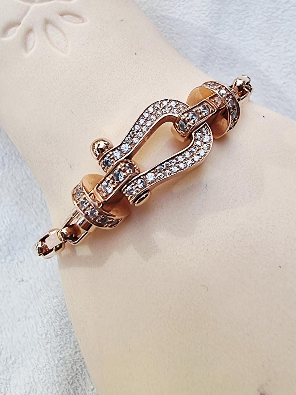 14k 핑크골드 팔찌