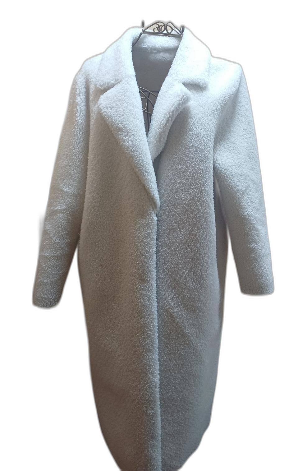 오드리앤내추럴 Audrey&Natural 아이보리 퍼 롱코트