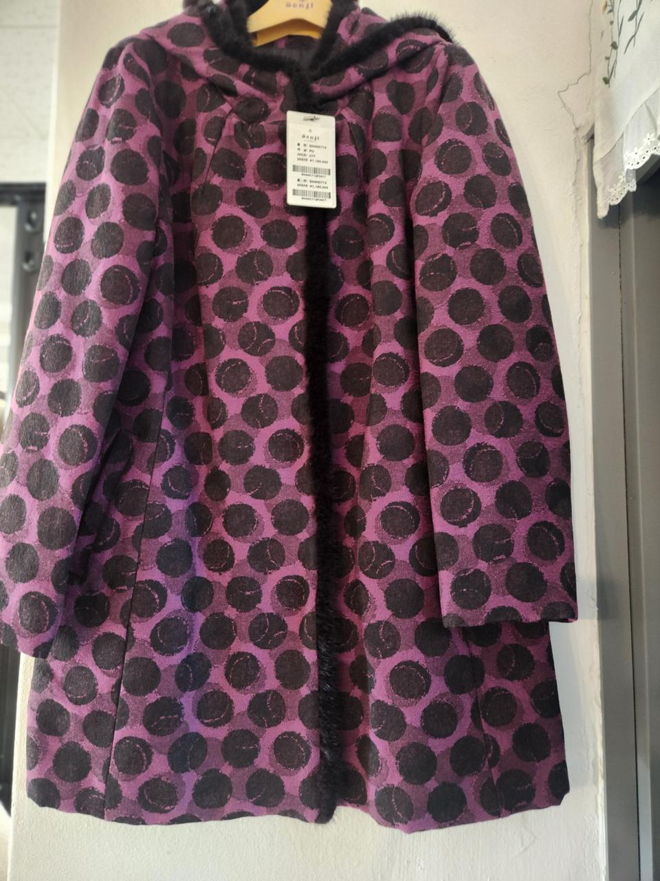 새것)밍크트리밍 코튼알파카 코트77