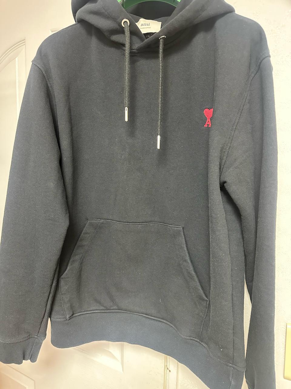L) 아미 후드티 블랙