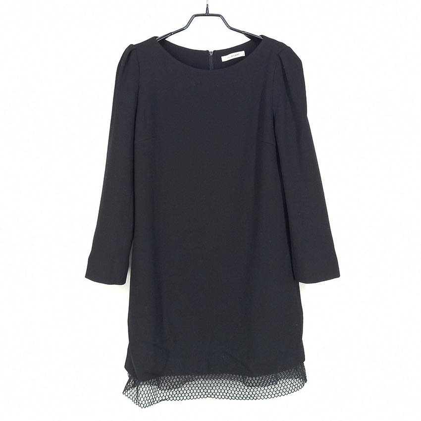 질스튜어트 여성 밑단그물 미니원피스 블랙 (HU29231)