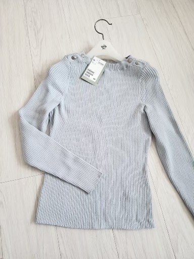 [새상품]H&M 골지 니트 긴팔티 S