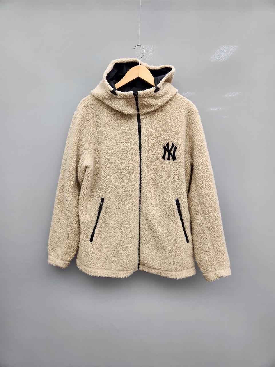 MLB 엠엘비 뉴욕양키즈 쉐르파 후리스 뽀글이 후드자켓