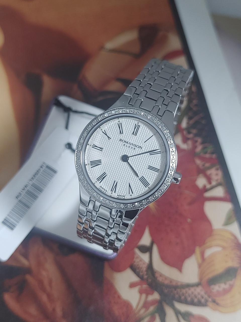 엘베(로만손)다이아 여성용 매탈시계