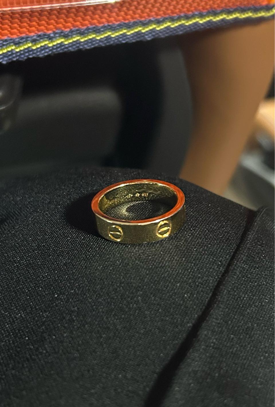 18k 까르띠에 러브링 반지 옐로우 골드