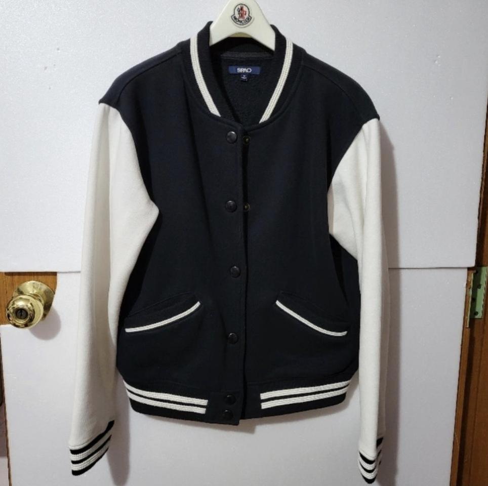 121 ) 코듀로이 기모 바시티자켓 m 스파오