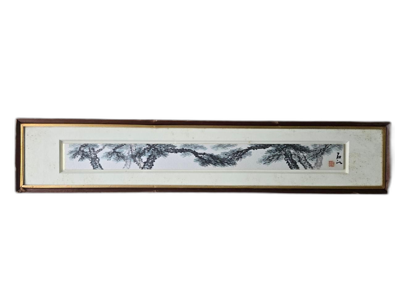 12465. 소나무 그림 액자