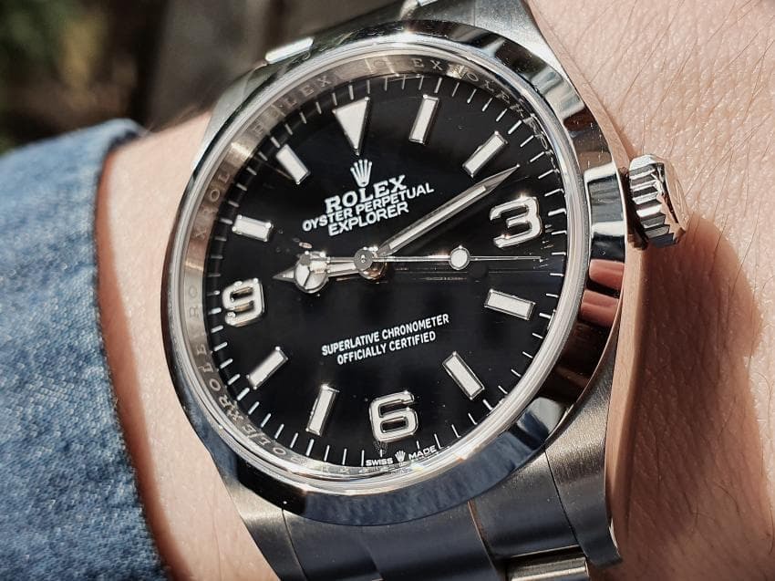 롤렉스 익스플로러 무브 오토다이얼 워치