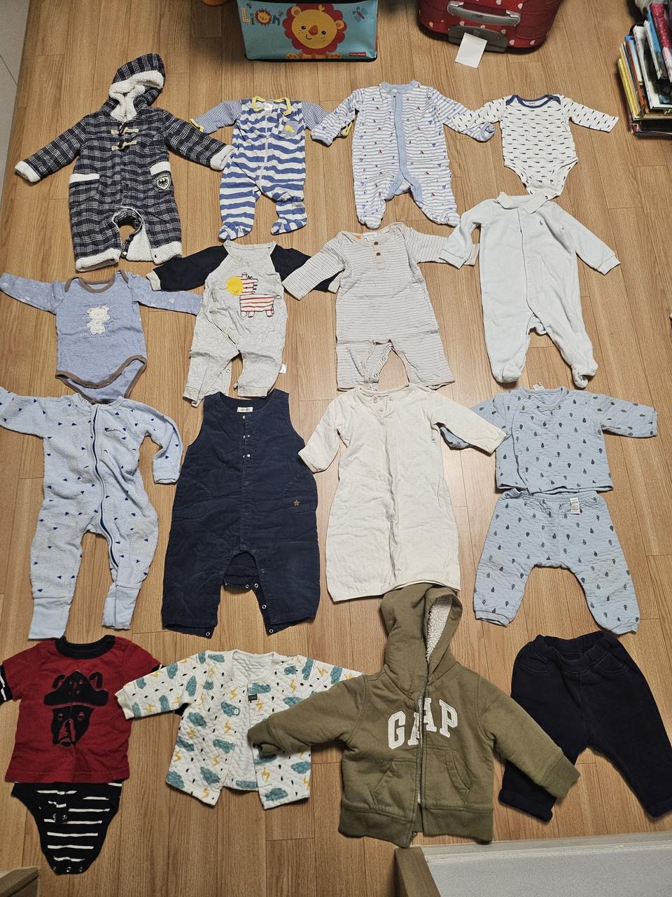 남아옷 아기옷 60,70 사이즈 일괄 밍크뮤 베이비갭 랄프로렌 해피랜드