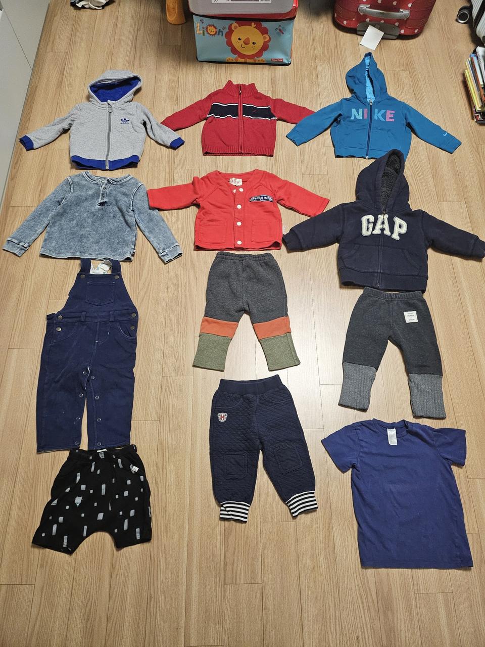 아기옷 80~100사이즈 일괄 베베드피노 베이비갭 아디다스 노티카 나이키