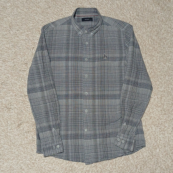 100)헤지스 스몰체크 셔츠