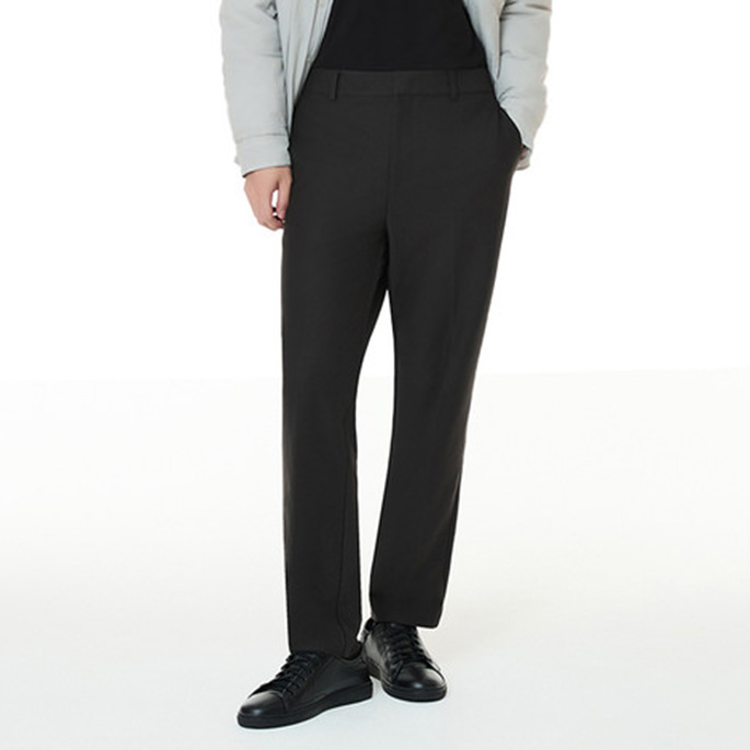 M)안다르 올플렉스 맨즈 테이퍼드핏 슬랙스 챠콜브라운