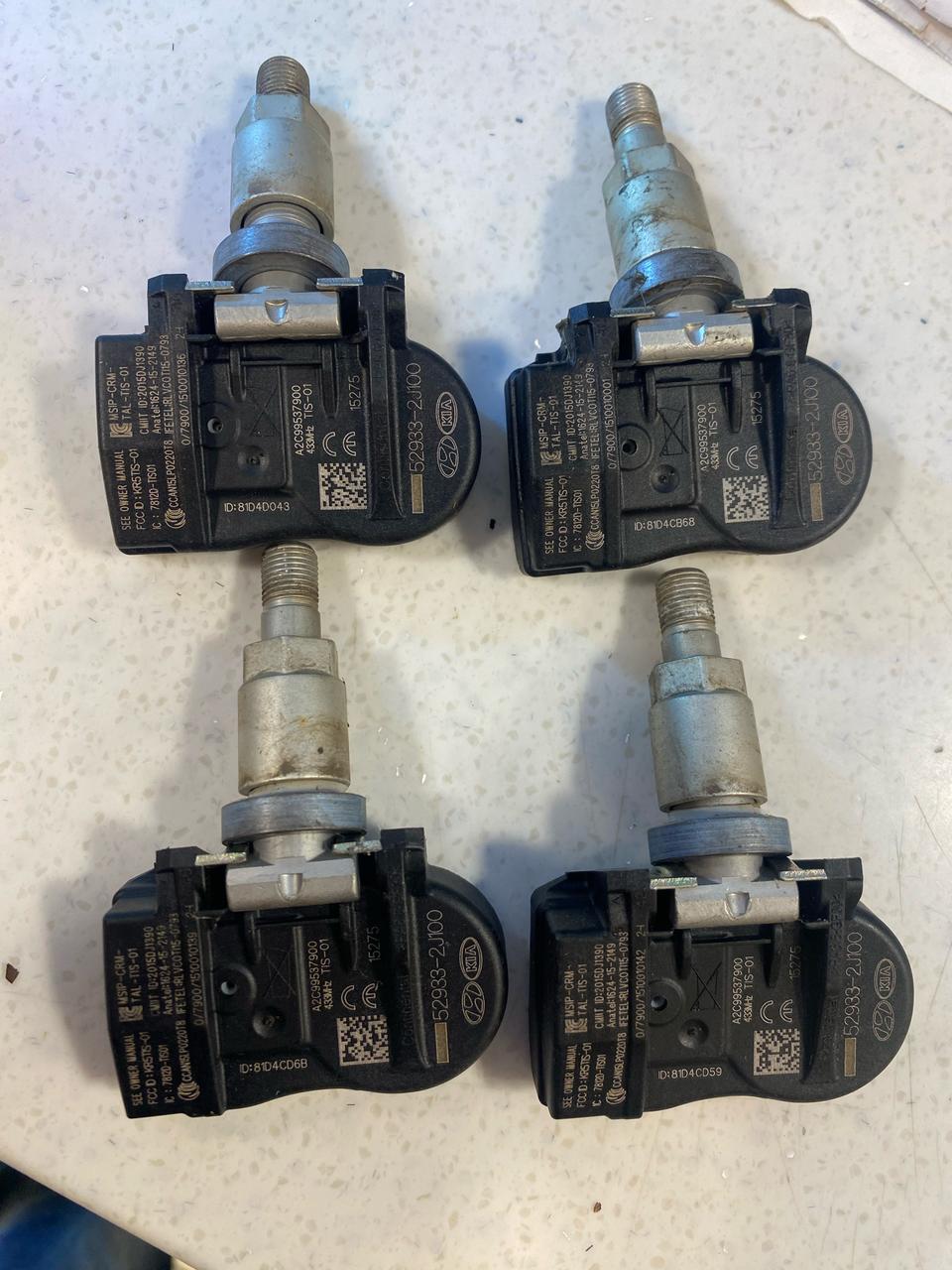 더뉴 모하비용 TPMS 공기압센서 4개