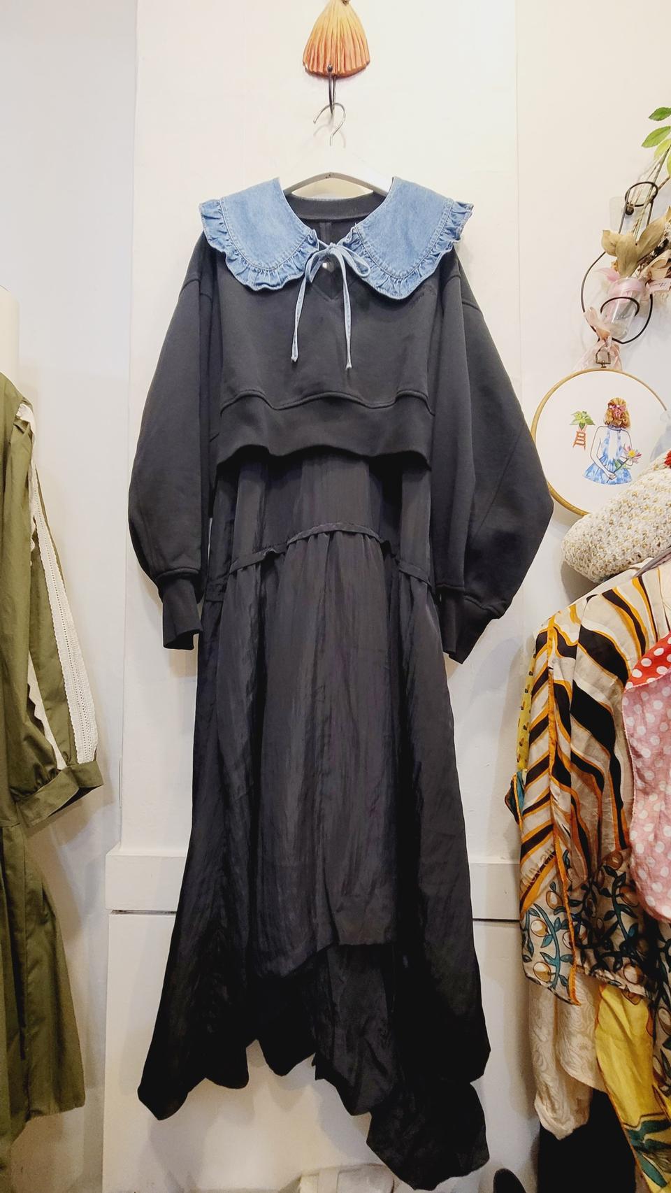 시스템 맨투맨 언발원피스