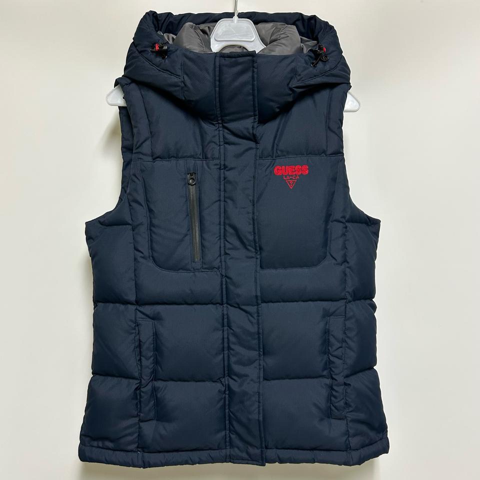 [여자_80]게스 그레이 덕다운 패딩조끼