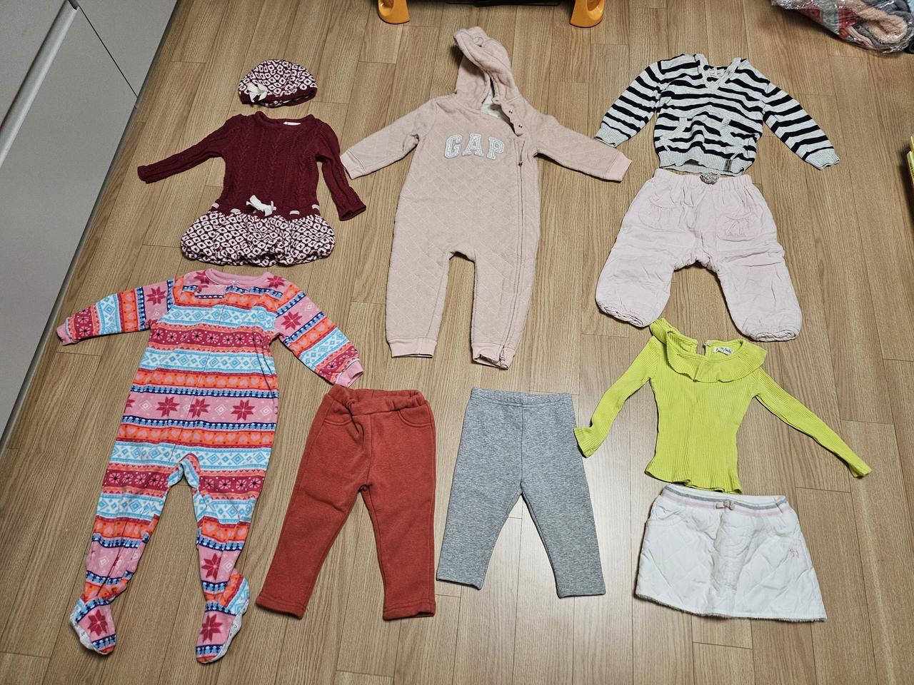 가을겨울 아기옷 일괄 70~80사이즈 블루독 카터스 베이비갭 등