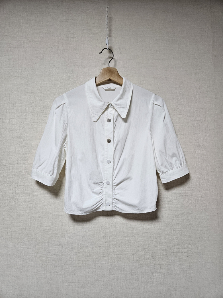 잇미샤 it michaa  쥬얼리 버튼 블라우스 44사이즈